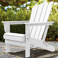 White HDPE Folding Adirondack Chair Q3327