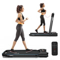 Folding Treadmill with Desk Adjustable Height 265LBS 2.25HP I5953