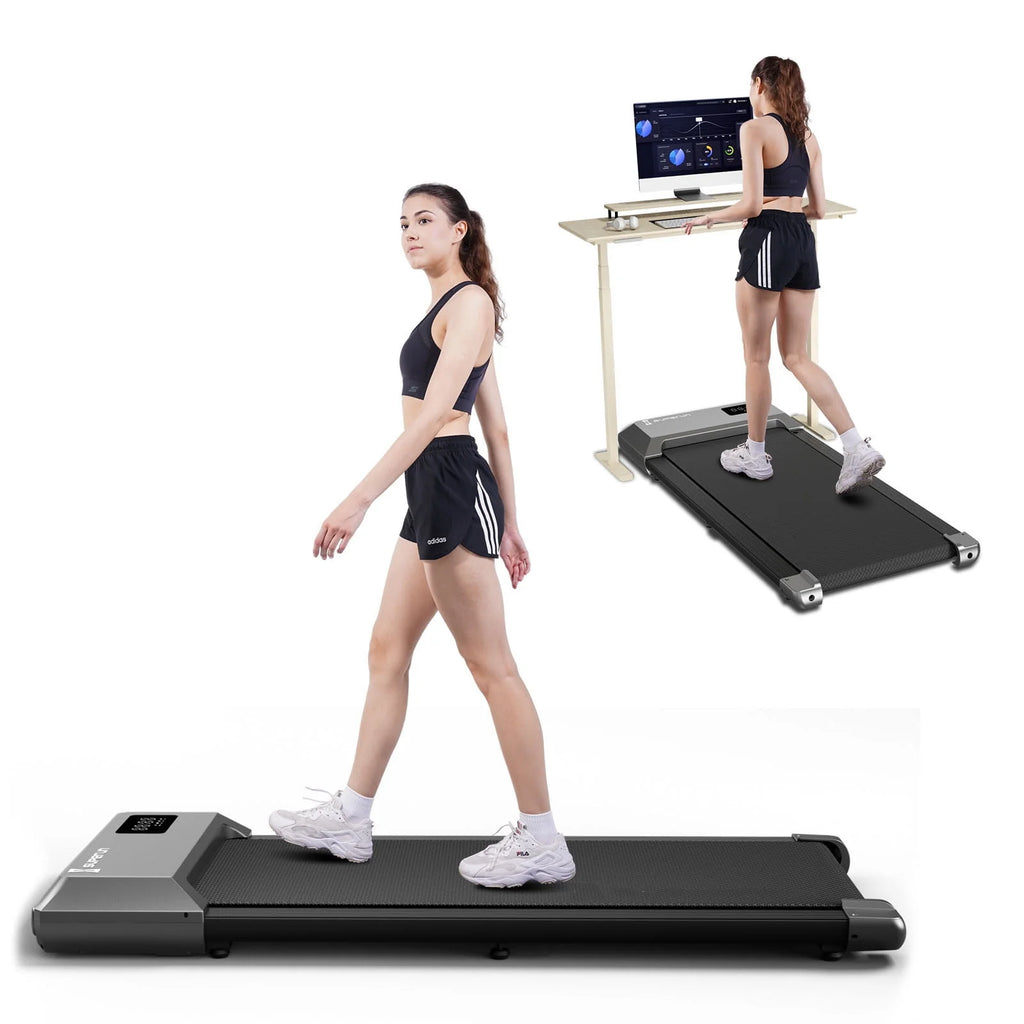 2 in 1 Under Desk Treadmill with Remote Control and LED Display X80925