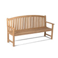 Grade A Teak 71in Bow-Back Bench E5286