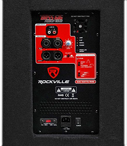 1600w 15 inch Black Powered PA Subwoofer E31082