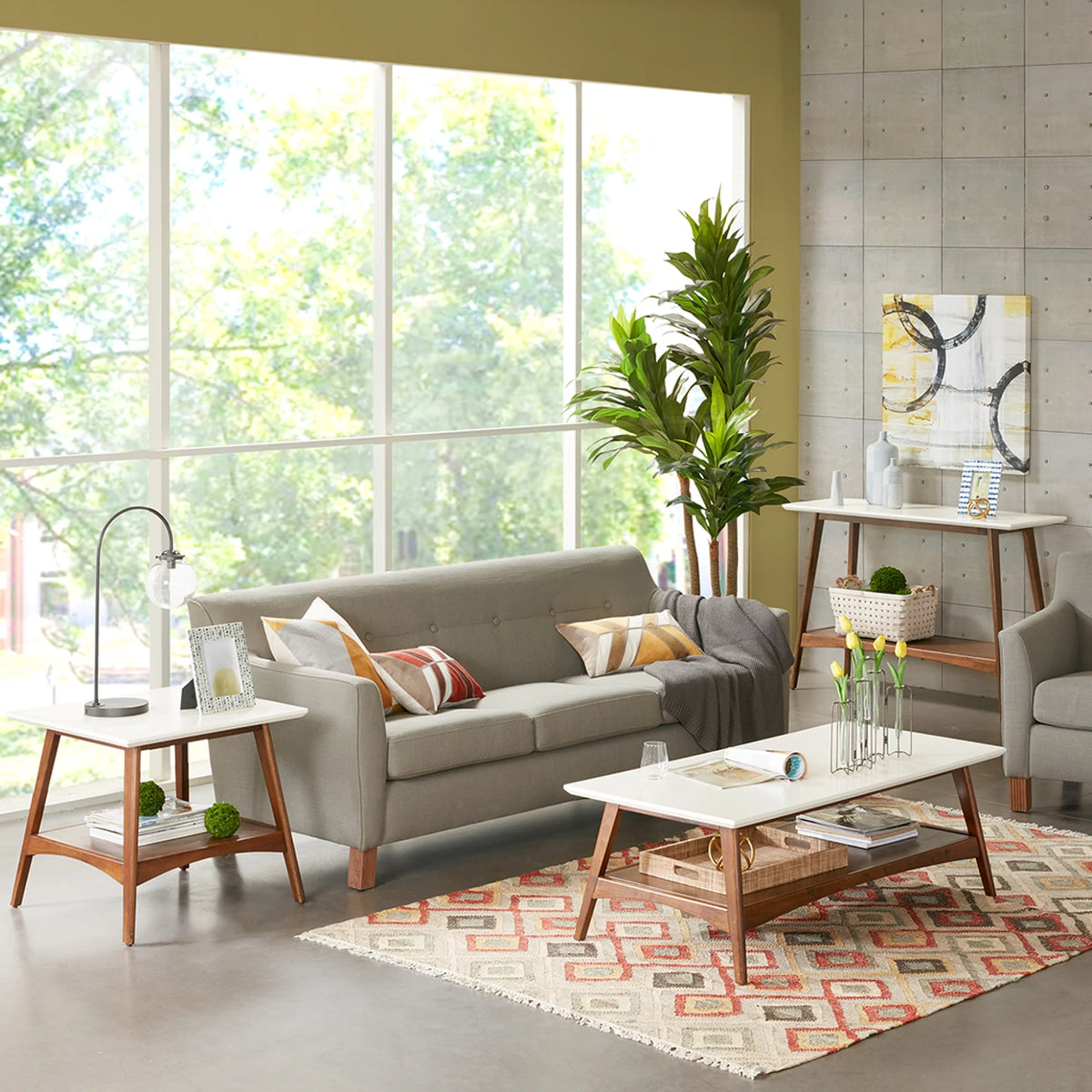 Off-White Pecan Coffee Table X858