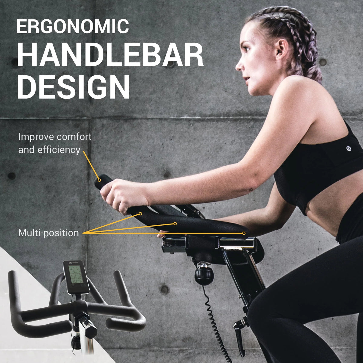 Indoor Cycling Exercise Bike with 8 Resistance Levels P397