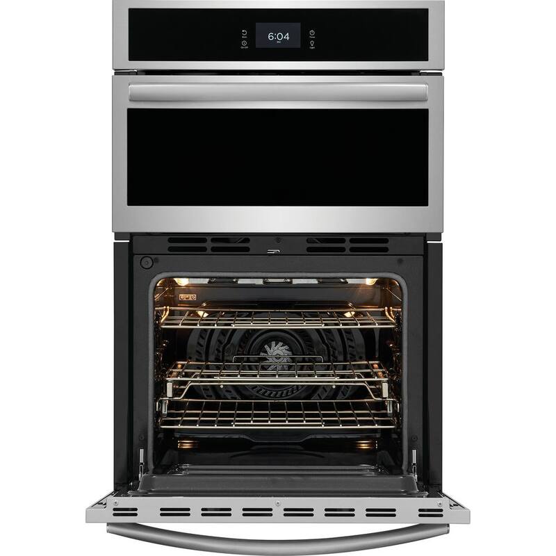27 in. Electric Built-In Wall Oven and Microwave Combination with Total Convection in Stainless Steel E8444