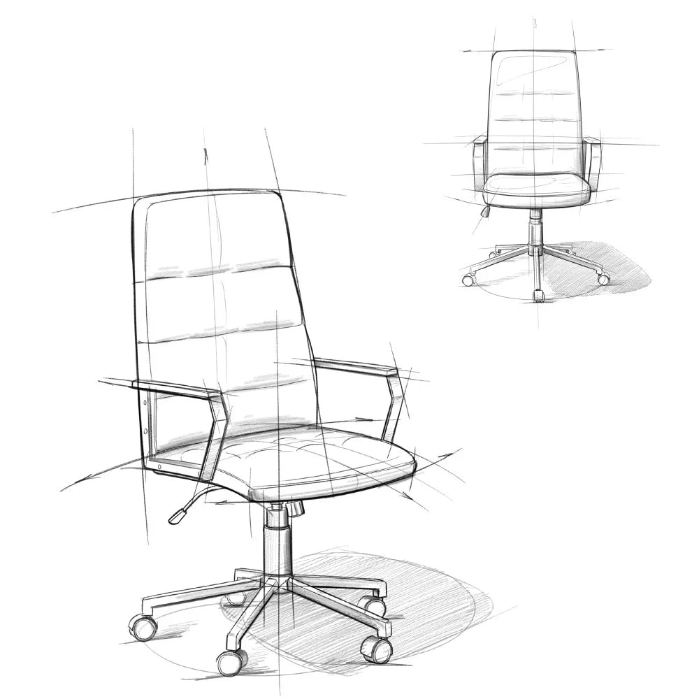 Adjustable Faux Leather Office Chair Z630500