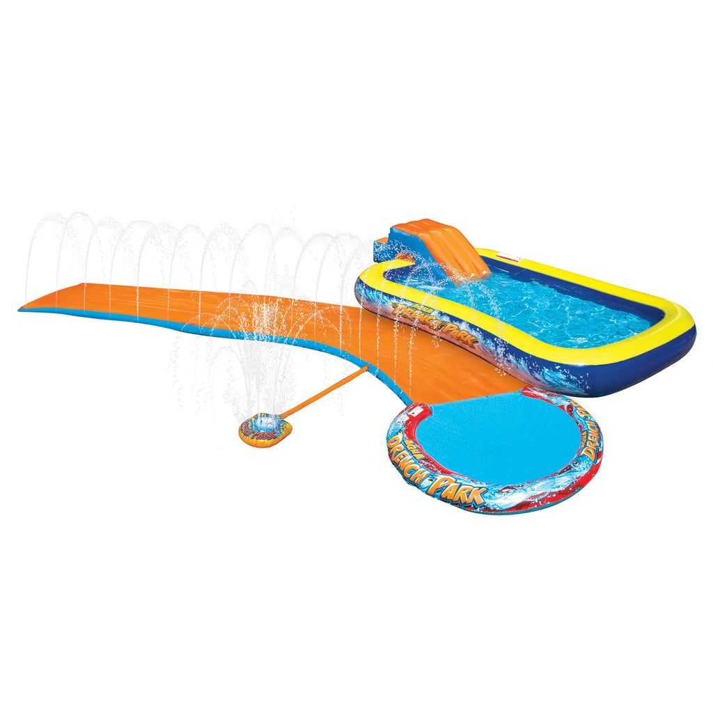 3-in-1 Splash Park with Pool, Sprinkler & Waterslide N651
