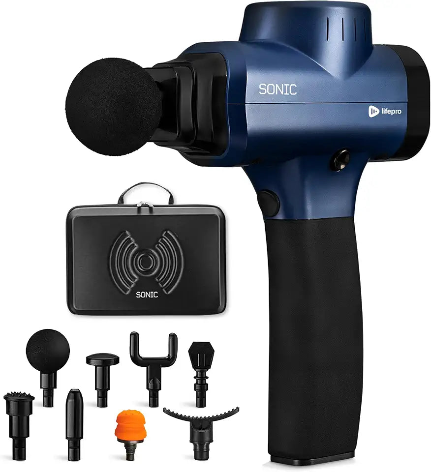Massage Gun with 8 Massage Heads and 5 Speed Settings T50043