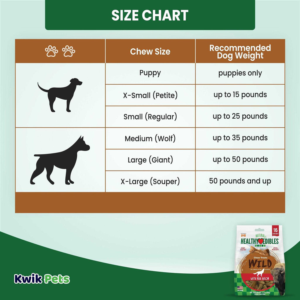 Natural Bison Chew Treats G69990