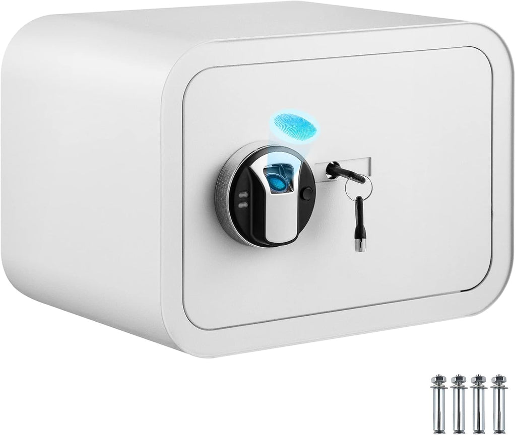 1 Cubic Foot Alloy Steel Safe with Fingerprint Lock and Key Lock C383911