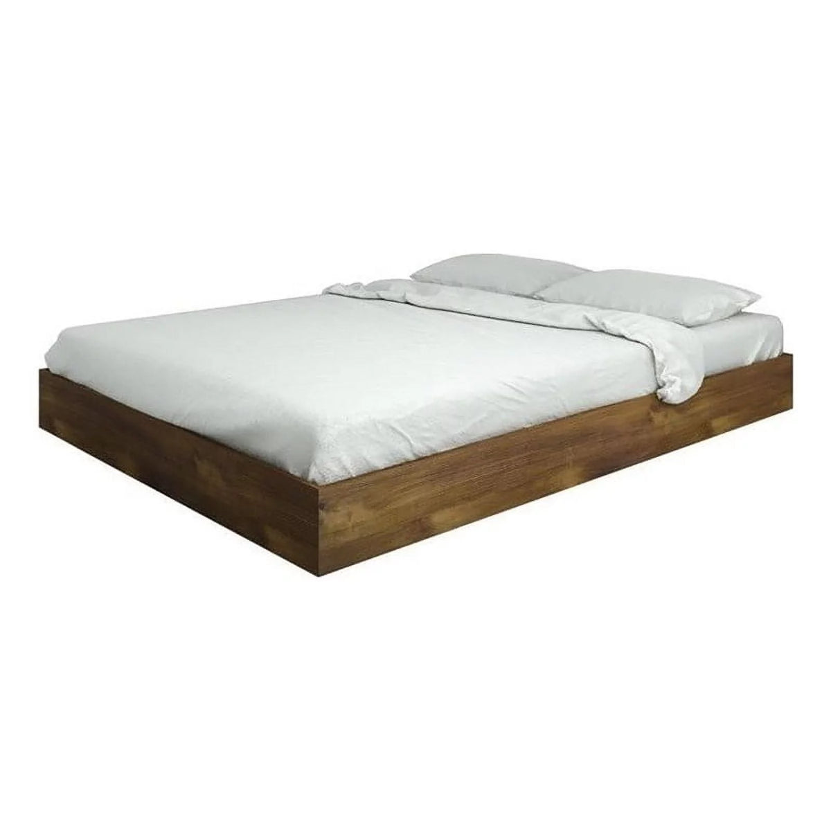 Contemporary Wood Queen Size Platform Bed H238306