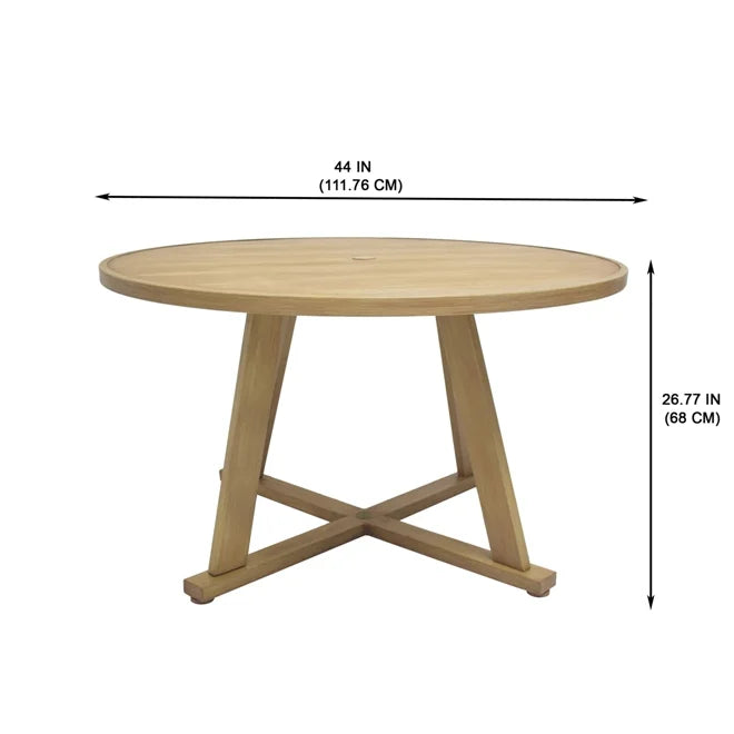 Outdoor 44 Round Metal Top Dining Table R770