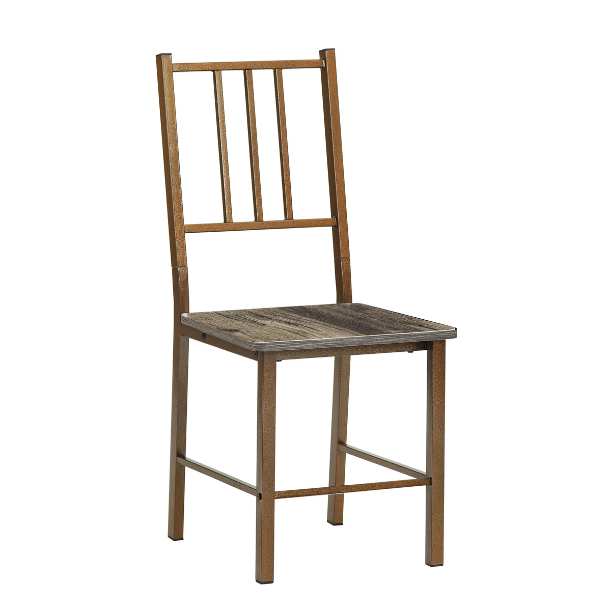 Metal and Wood Square Dining Set for 2 P969863