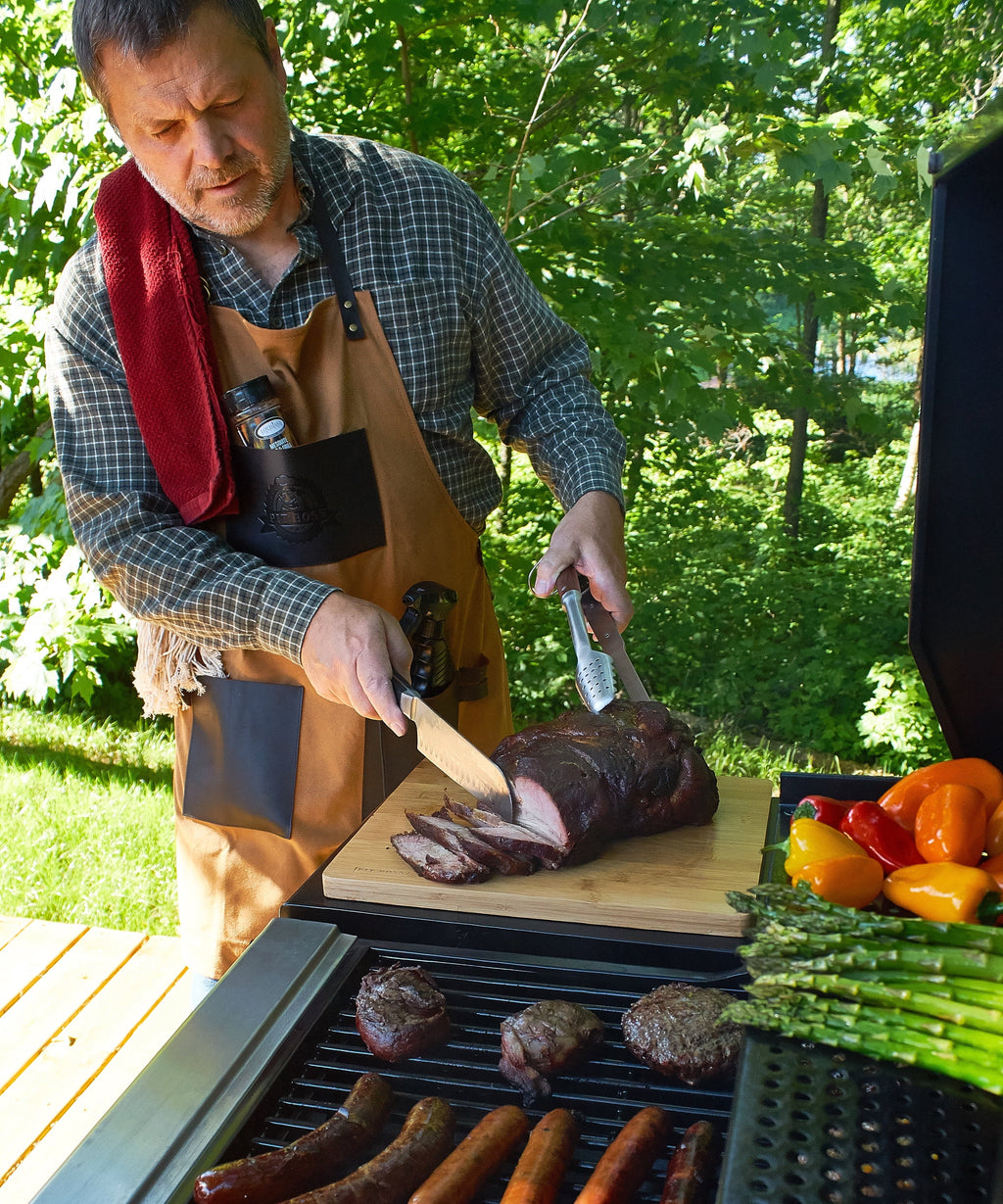 Gas and Charcoal Combo Grill with Electric Smoker F44844