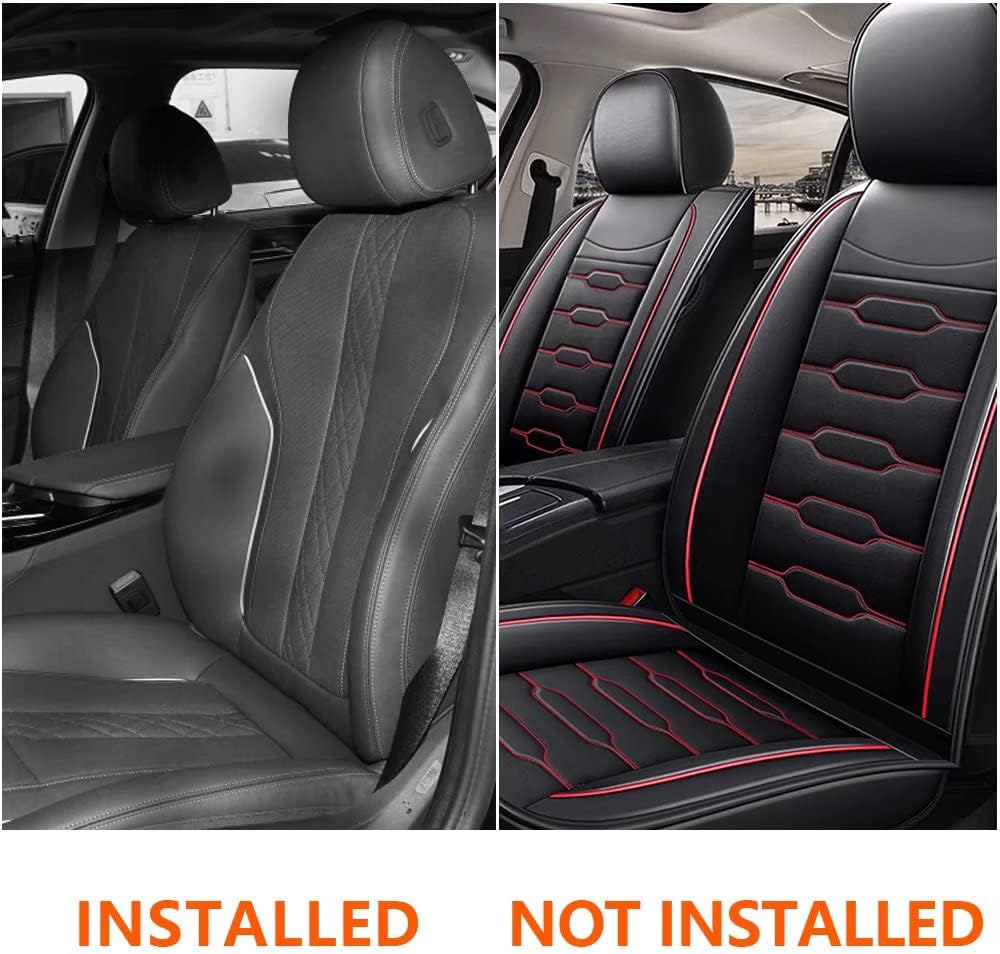 Faux Leather Car Seat Covers Full Set T163