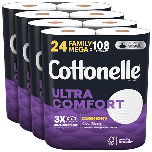 Ultra Comfort Toilet Paper 24 Family Mega Rolls M2971