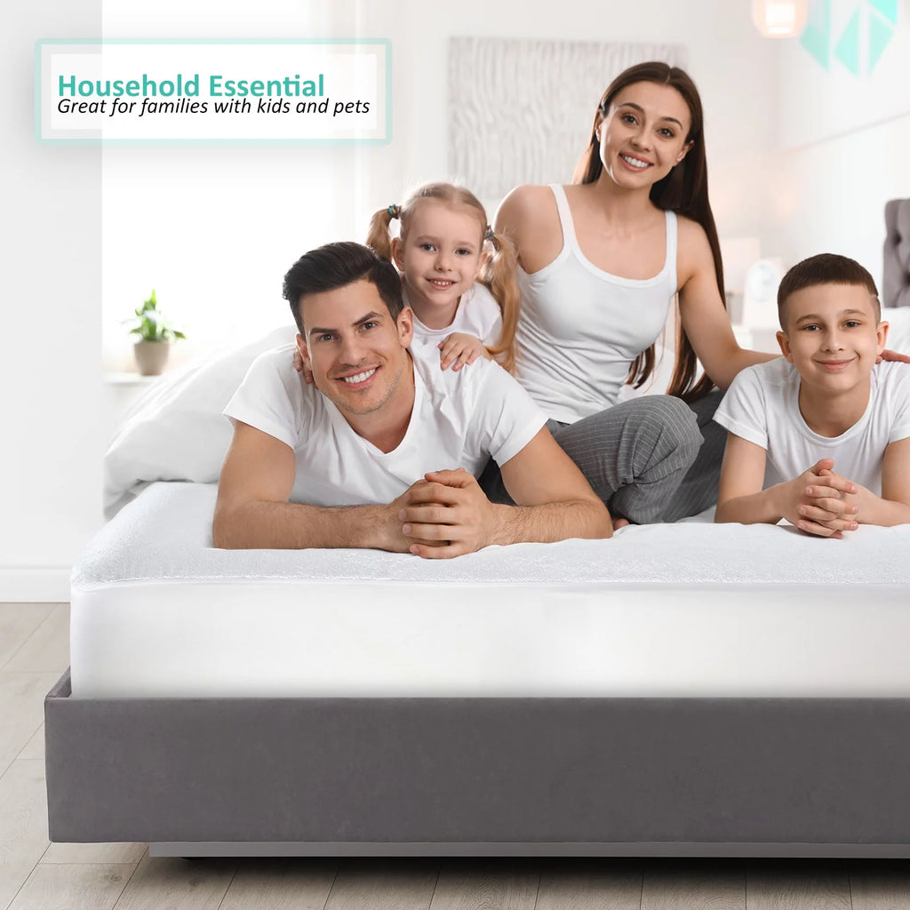 100% Waterproof Cotton Terry Mattress Protector L874