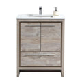 30 in. Modern Bathroom Vanity with White Quartz Counter Top Z334397