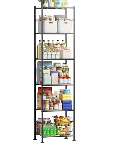 3 Tier Black Metal Storage Shelves J585897