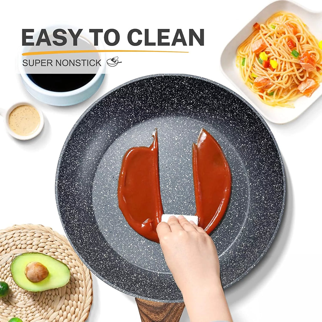 Non Stick Granite 8 Pieces Induction Cookware Set K1575