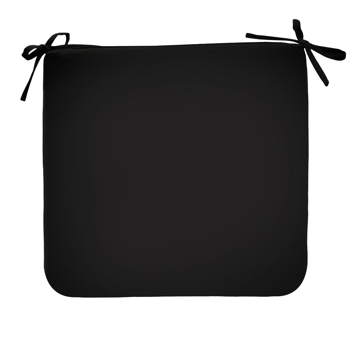 Seat Cushion 18 x 19 in Solid Black Q76354