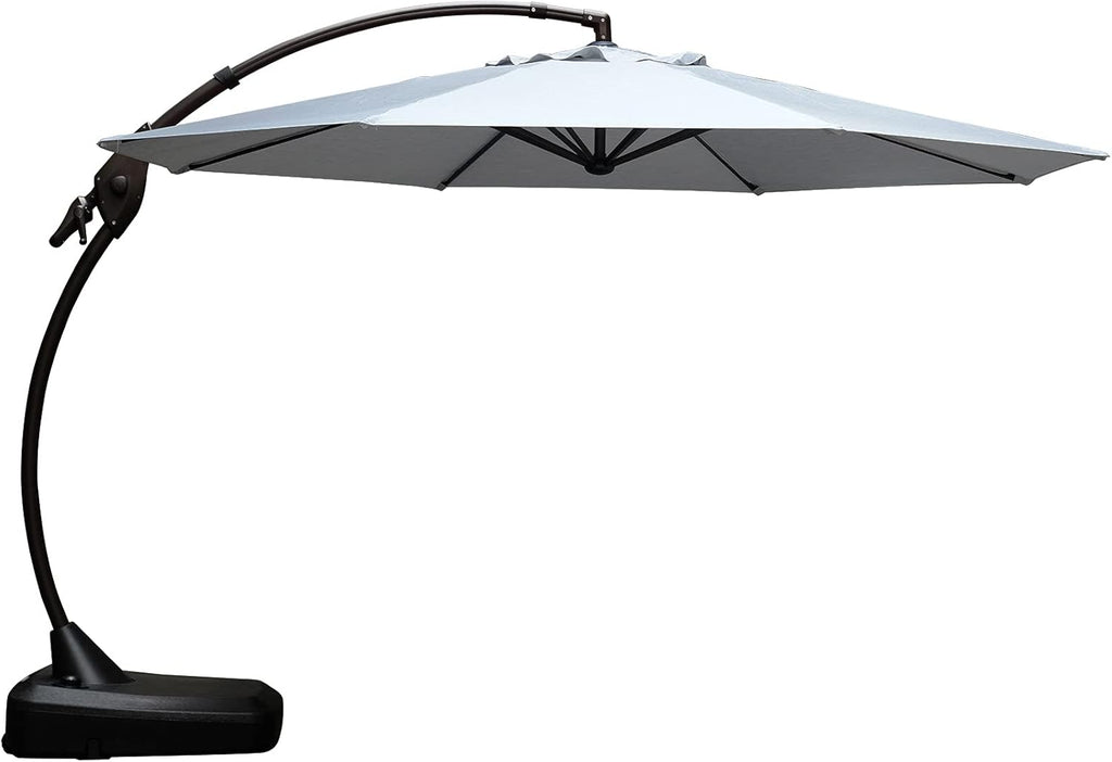 12 FT Aluminum Offset Cantilever Umbrella with Base G317425