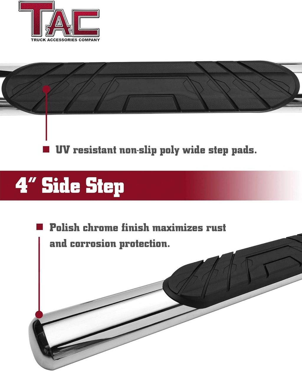 Stainless Steel Side Steps Running Boards A741565