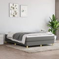 Full Size Fabric Box Spring with Wooden Slat Support C891043