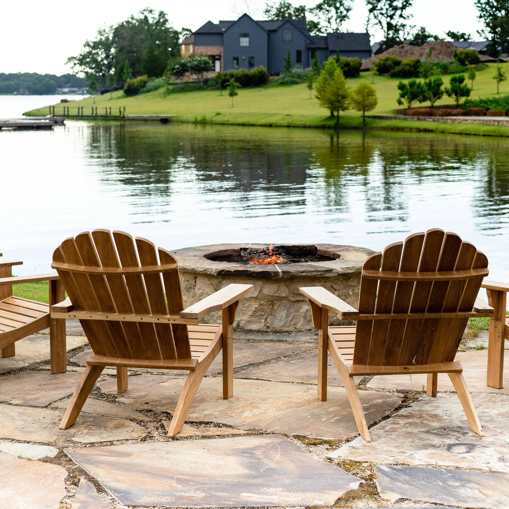 Teak Wood Patio Adirondack Chair K3484