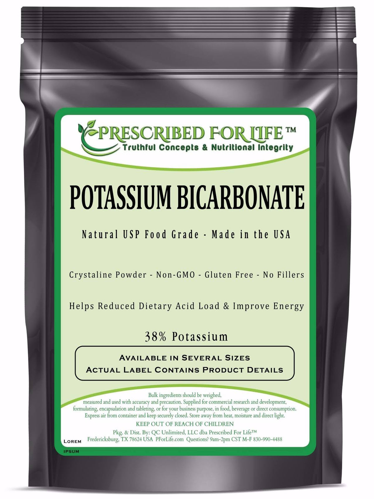 Potassium Bicarbonate USP Food Grade Crystalline Powder 10 kg H6843