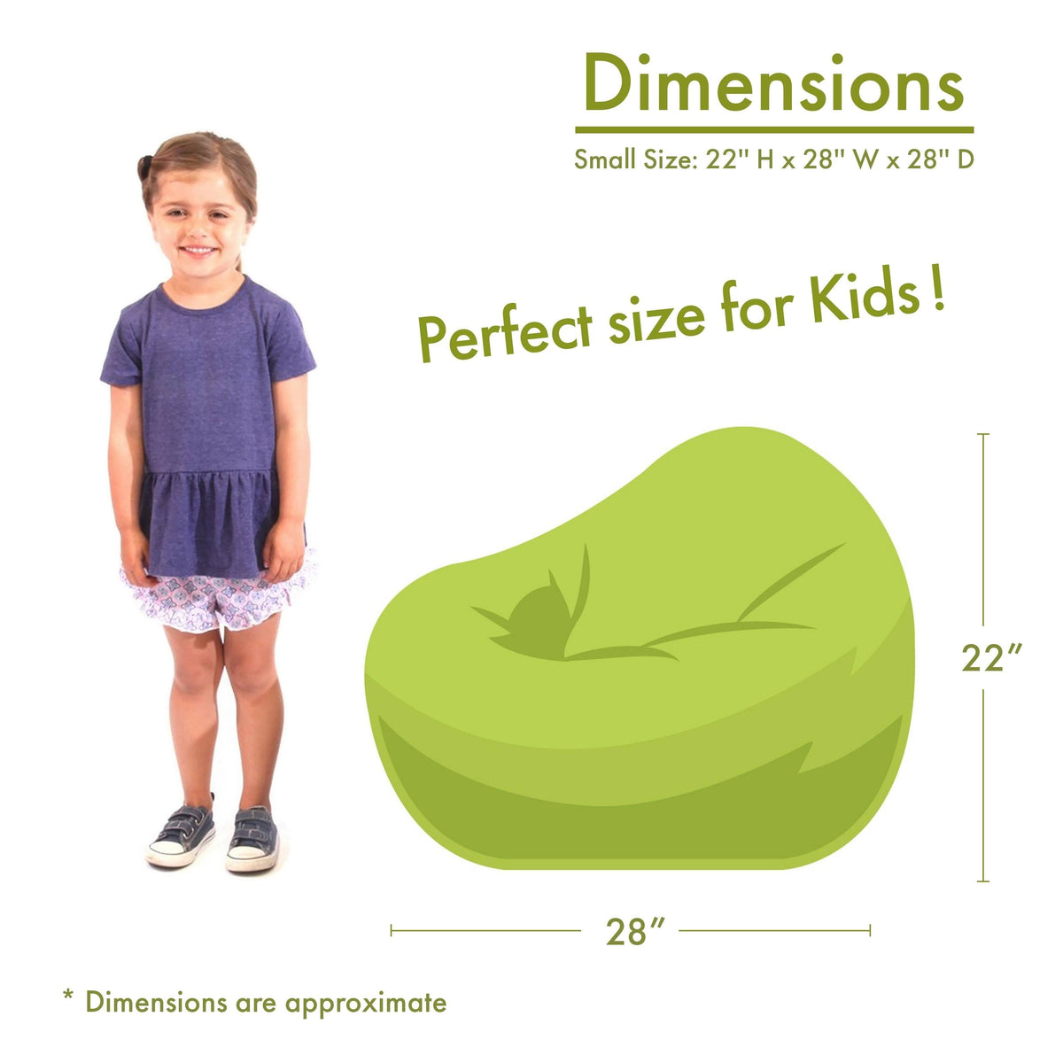 Orange Bean Bag Chair J50104