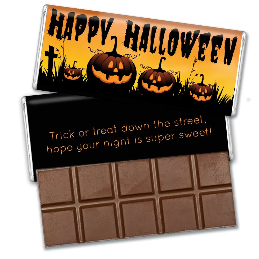 36 Pcs Halloween Candy Favors Belgian Chocolate Bars N880386