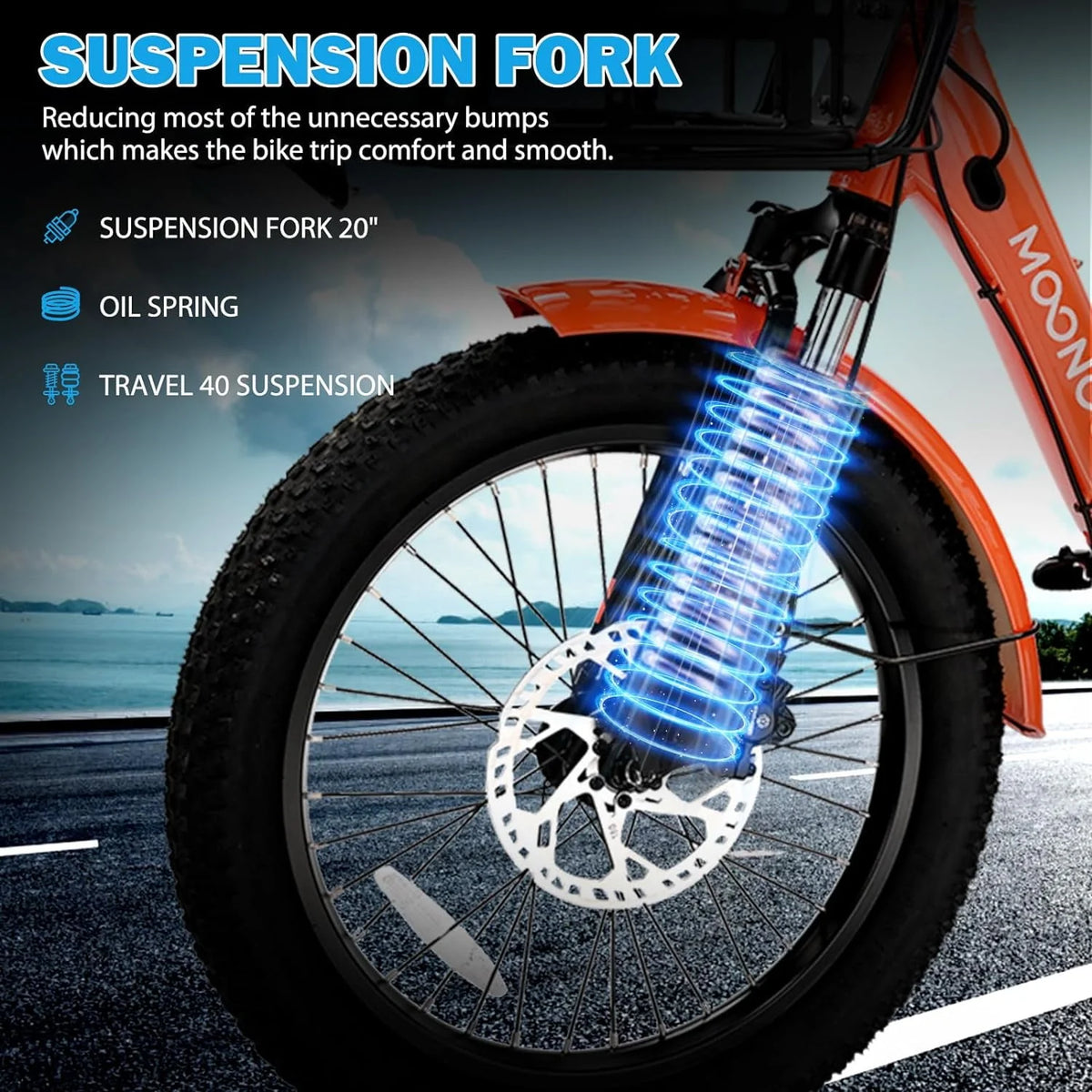 350W 7 Speed 3 Wheel Electric Tricycle with Rear Basket M575