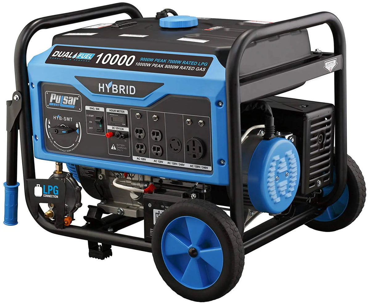 10,000-Watt Dual Fuel Portable Generator with Electric Start N97375