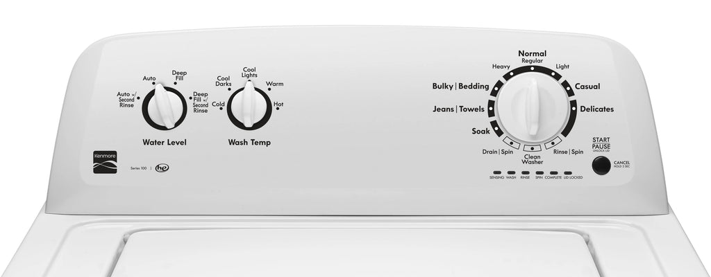 Top-Load Washer with Dual Action Agitator, 3.5 Cu. ft. Capacity, White J684