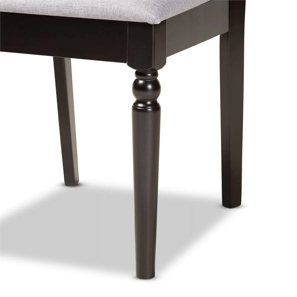 Dark Brown Oak Wood Dining Chair Set of 2 H978839