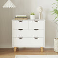 White 6 Drawer Wood Dresser Q56649