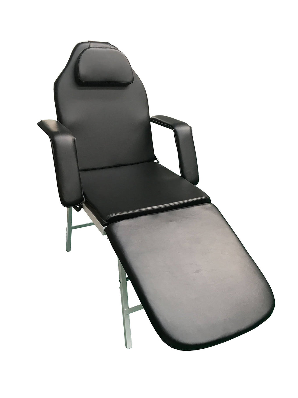 3 Fold Portable Tattoo Facial Bed Massage Table Chair Black Z778