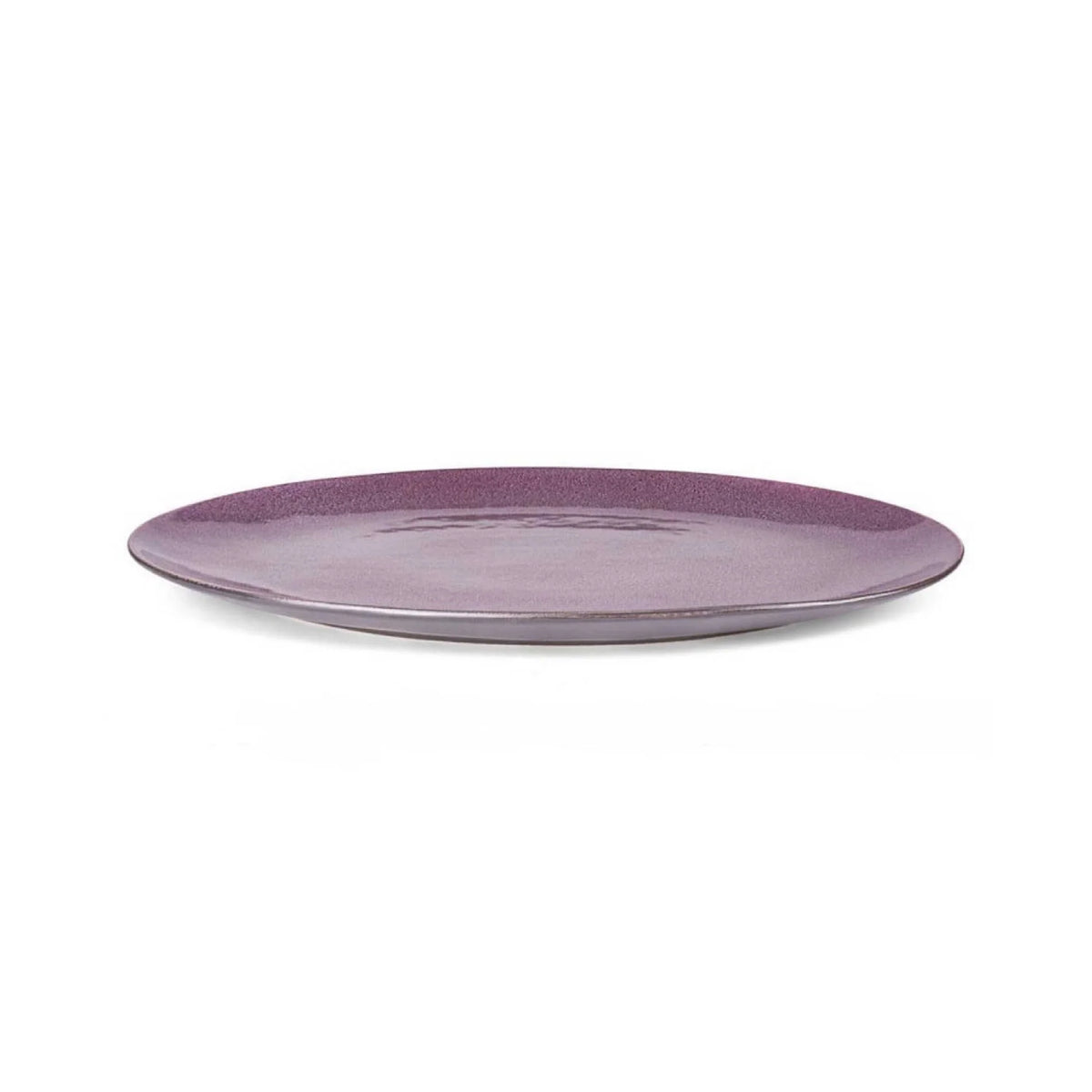 Stoneware Dish 34x45cm Black Lilac M334