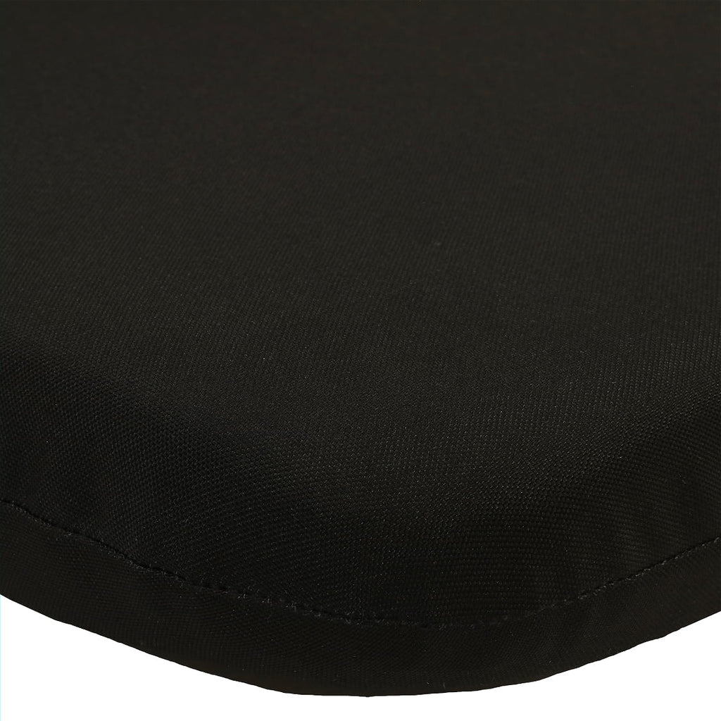 Seat Cushion 18 x 19 in Solid Black Q76354