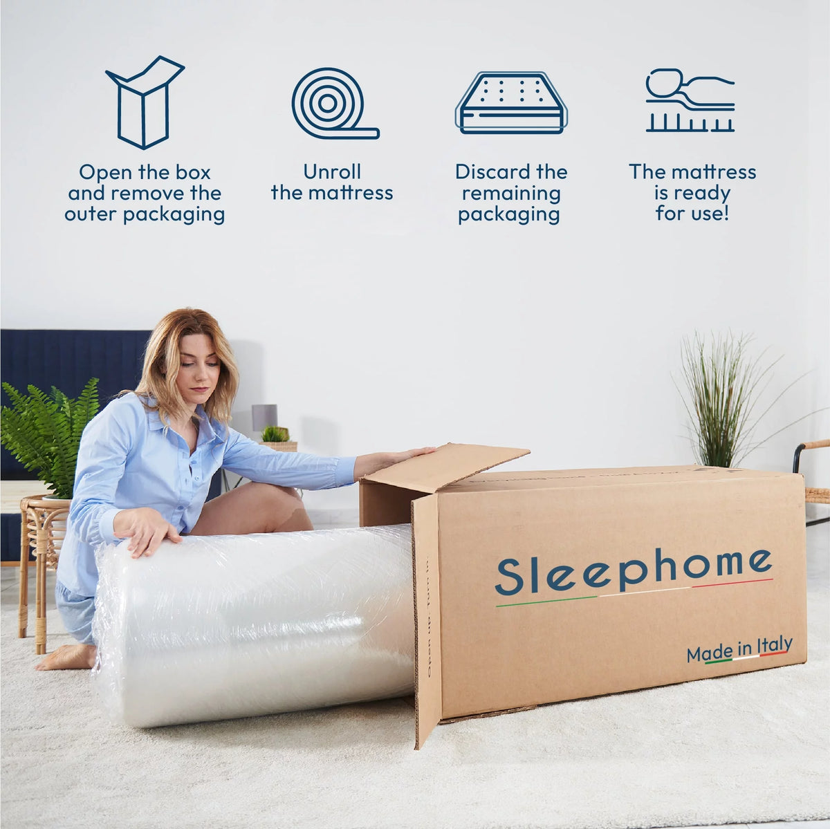 12 Full Hybrid Pocket Spring Comfort Foam Medium Mattress R68411