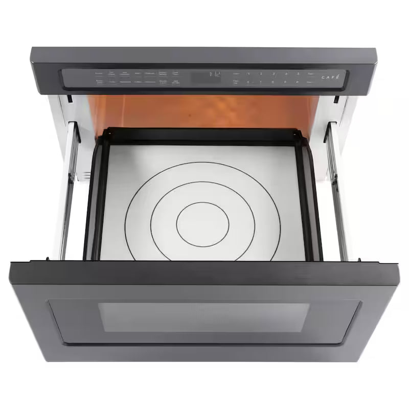 Built-In Microwave Drawer in Matte Black with Sensor Cooking D433412