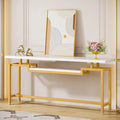 Brown Black 70.86 Inches Extra Long Console Entryway Table M281