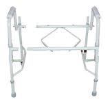 Steel Drop Arm Commode with Padded Arms F659