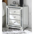 3 Drawer Glass Nightstand M91533