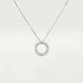 Screw Love Necklace With Diamond Paved T22145