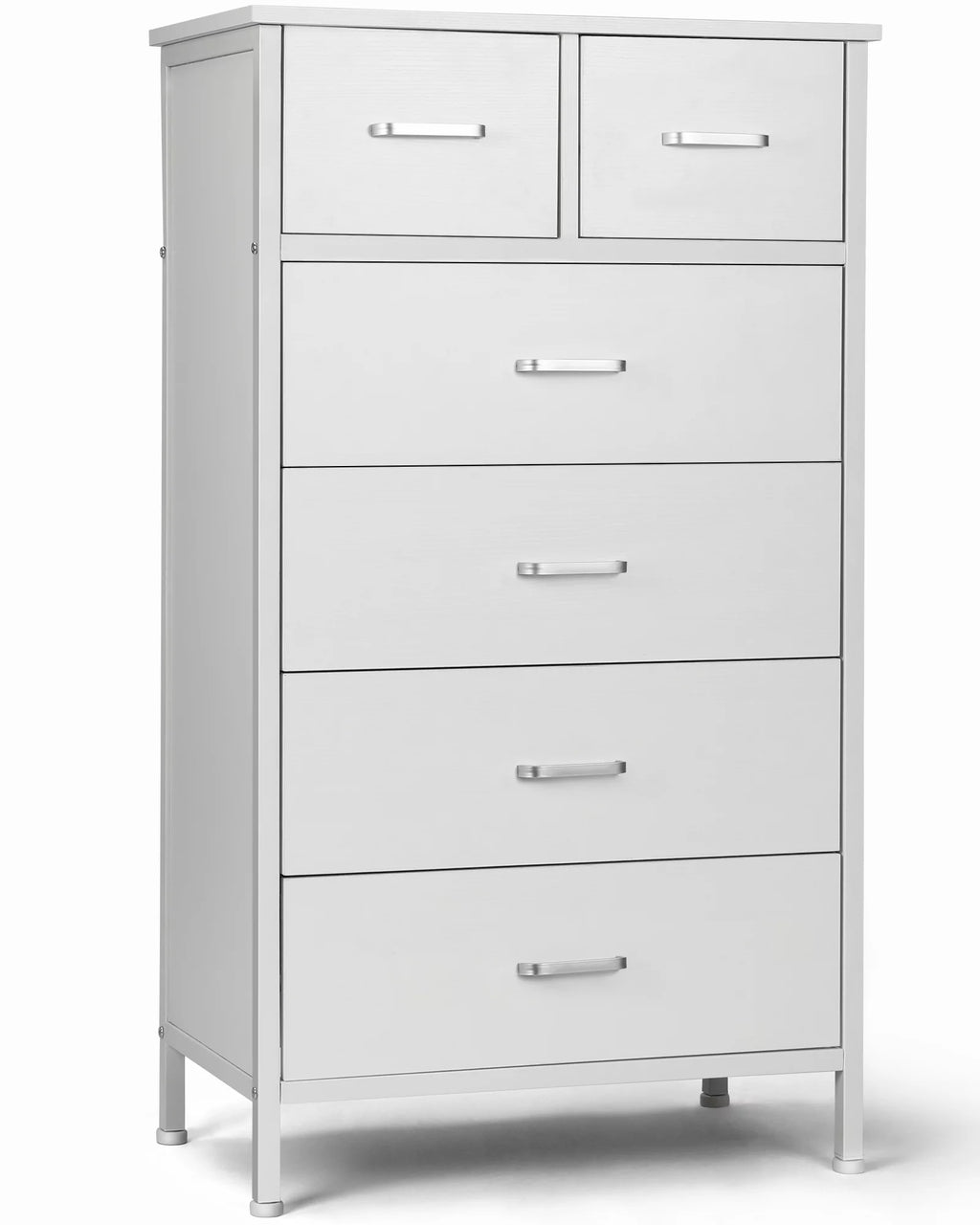 White 6 Drawer Wood Dresser Q56649