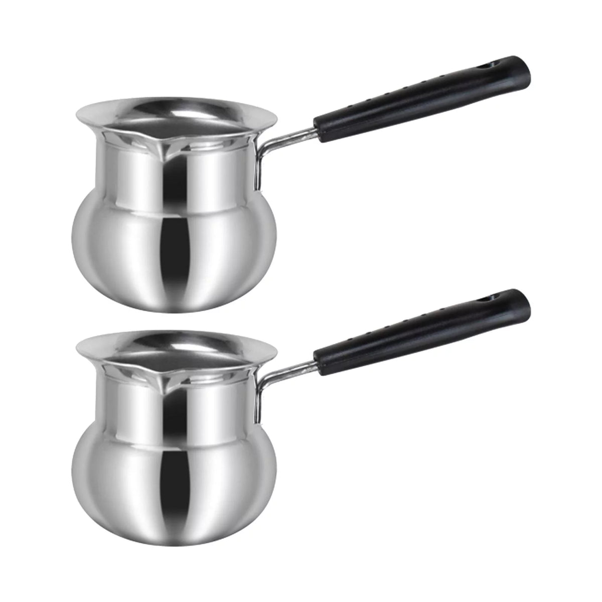 900ml Hammered Stainless Steel Turkish Coffee Pot with Handle P42762