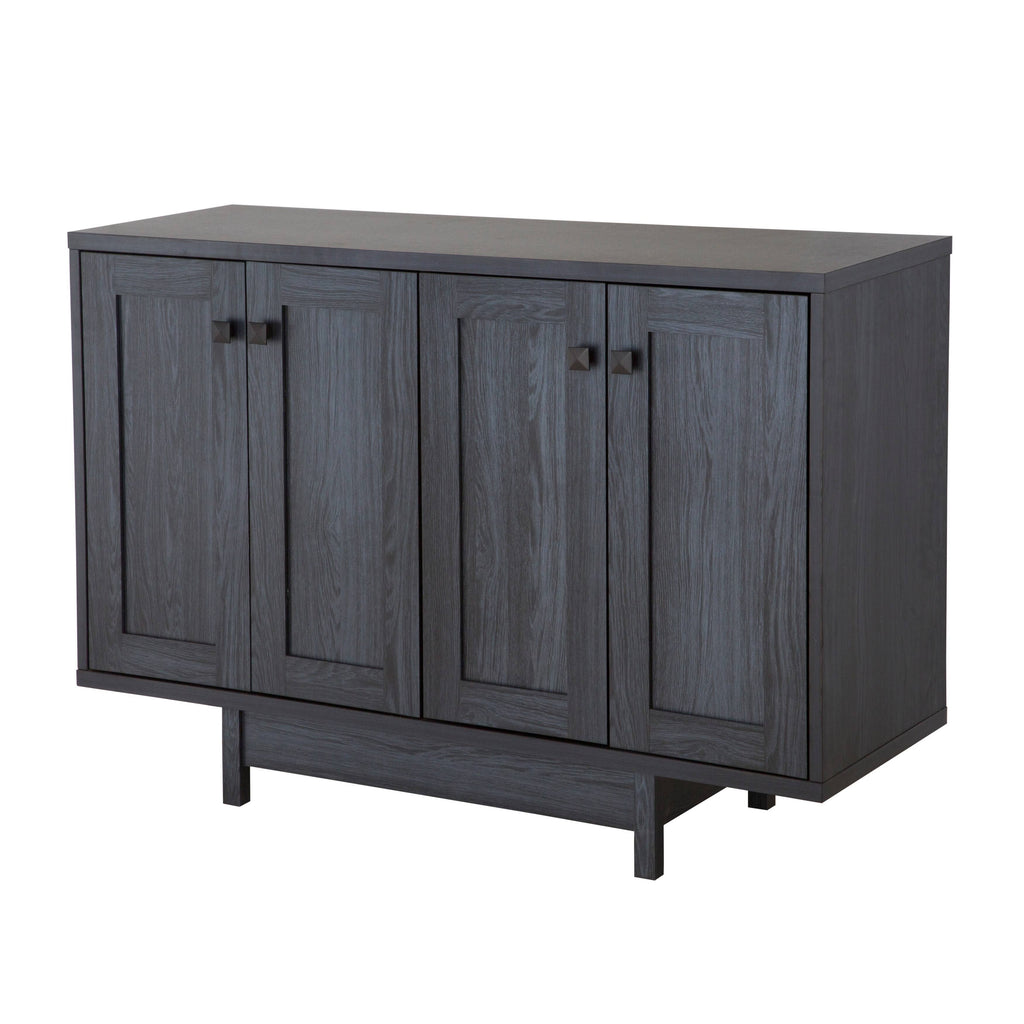 47x22W Distressed Grey Sideboard Storage Cabinet C390745