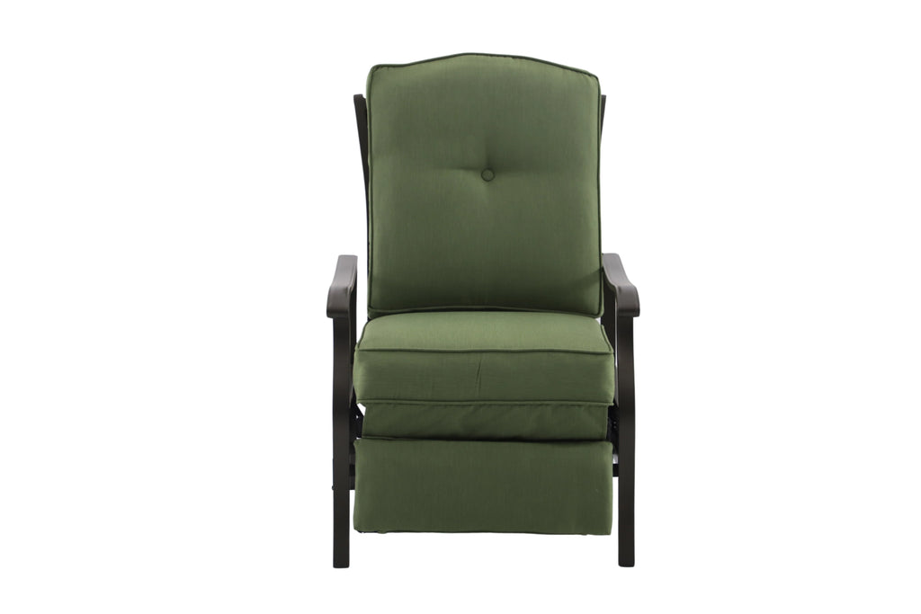 Steel Outdoor Recliner with Cushions M39520