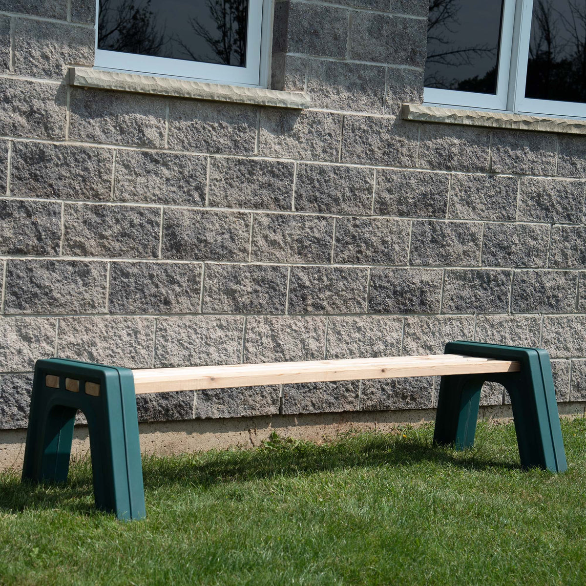Lightweight Indoor or Outdoor Backless Bench Ends V47298